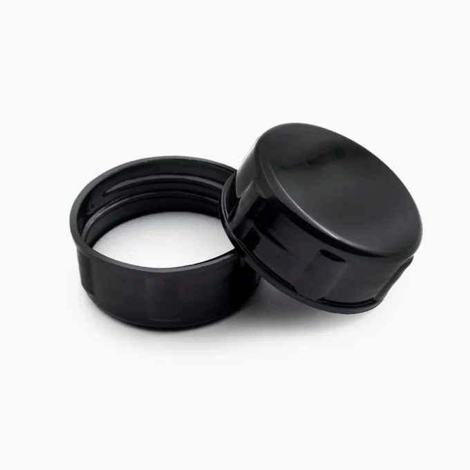 Tablet Container Cap with EPE Liner (38 mm) - Black