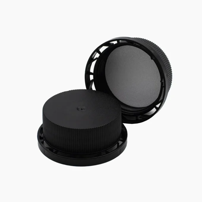 38 mm Ratchet Cap with EPE Liner - Black